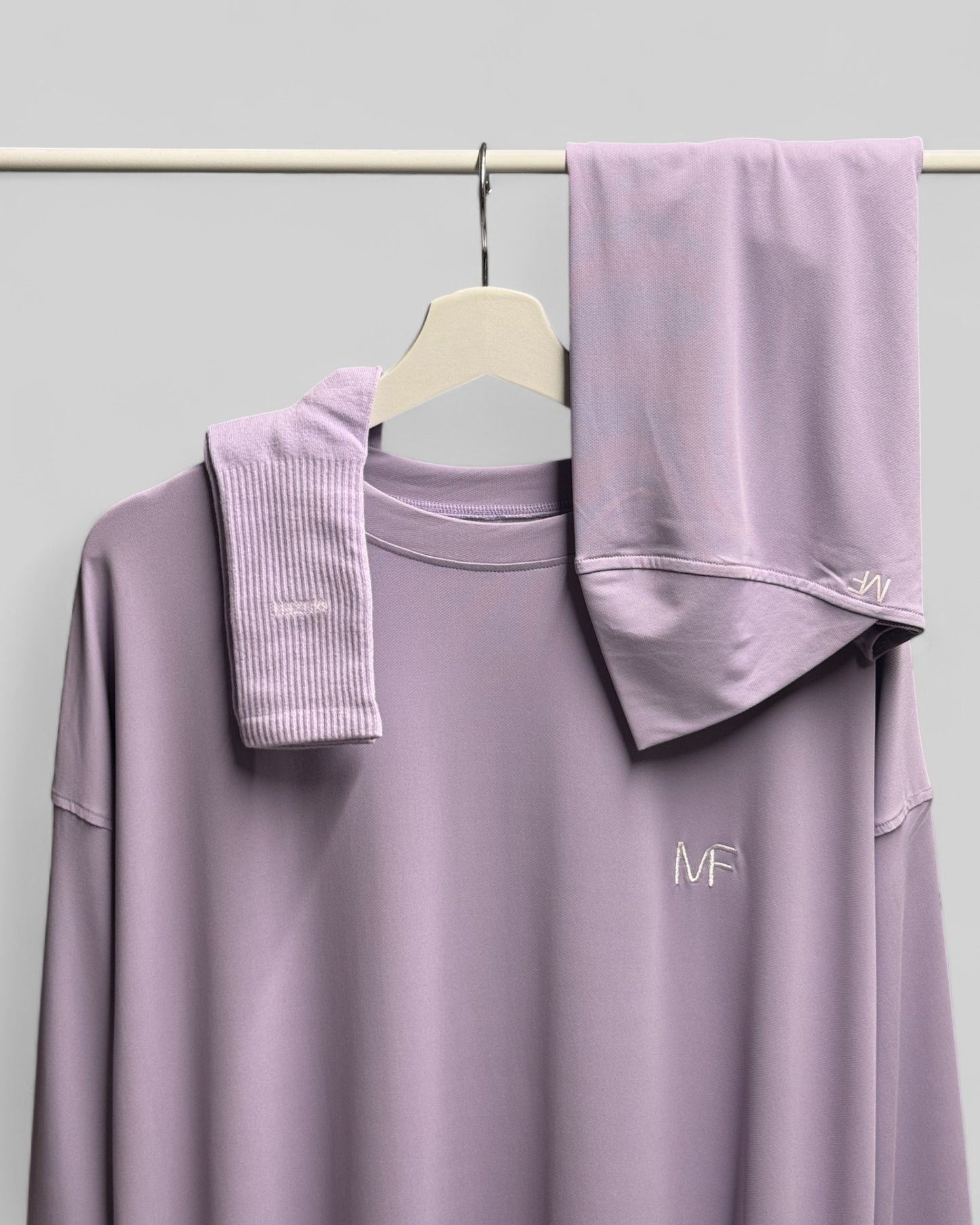 2-PAIR Sportsocks - Pastel Purple