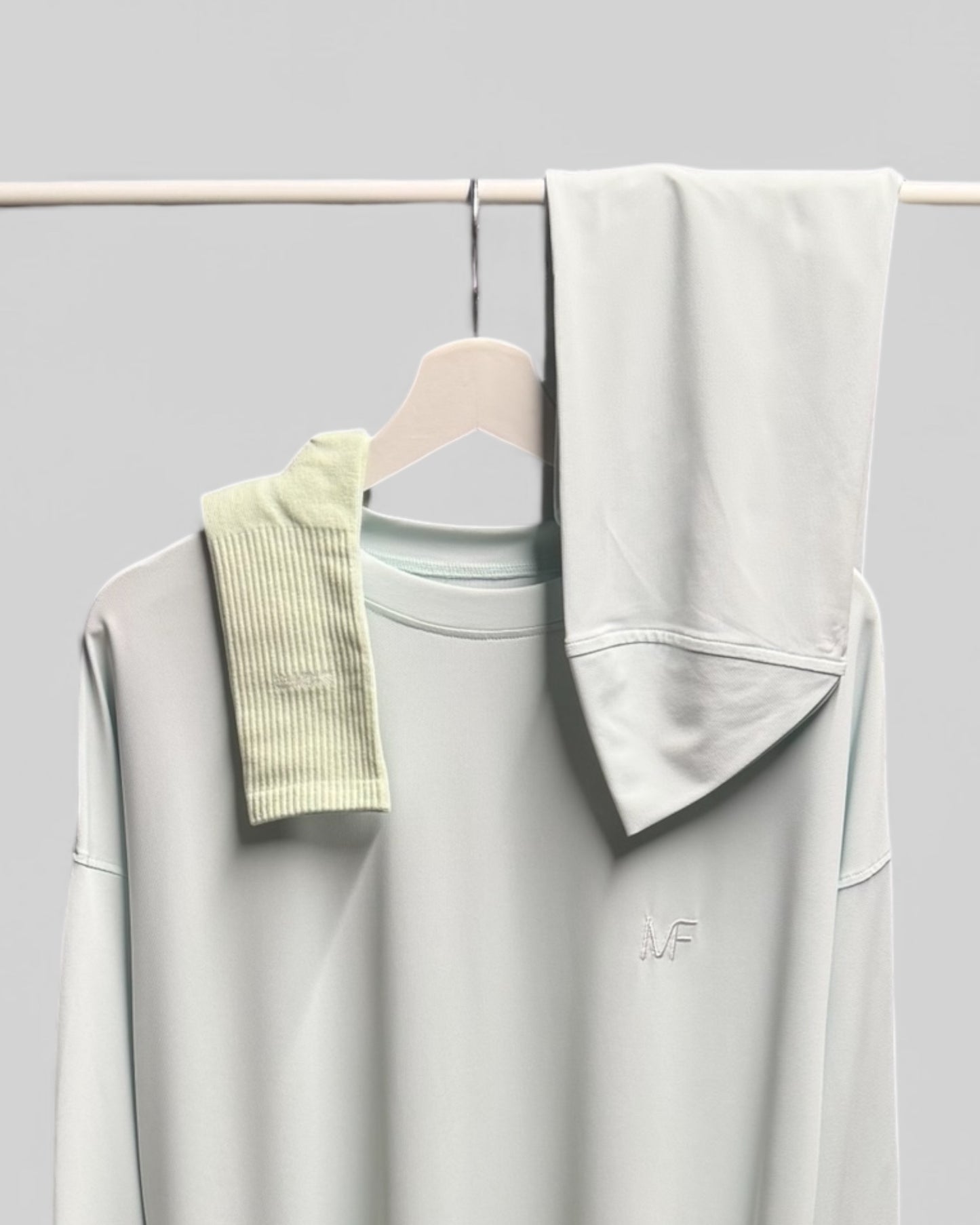 2-PAIR Sportsocks - Pastel Mint