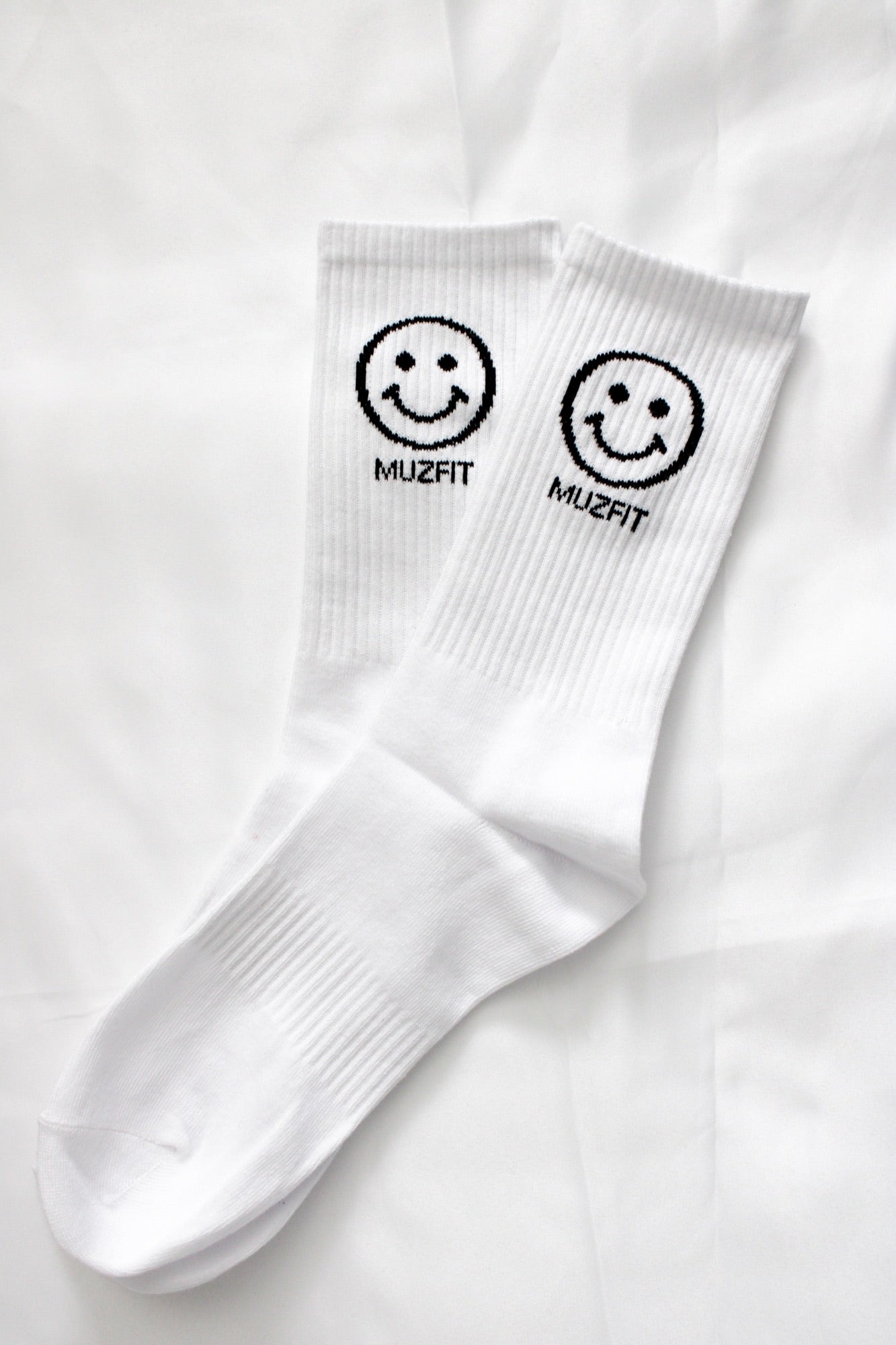 2-PACK Smiley Sportsocks - WHITE