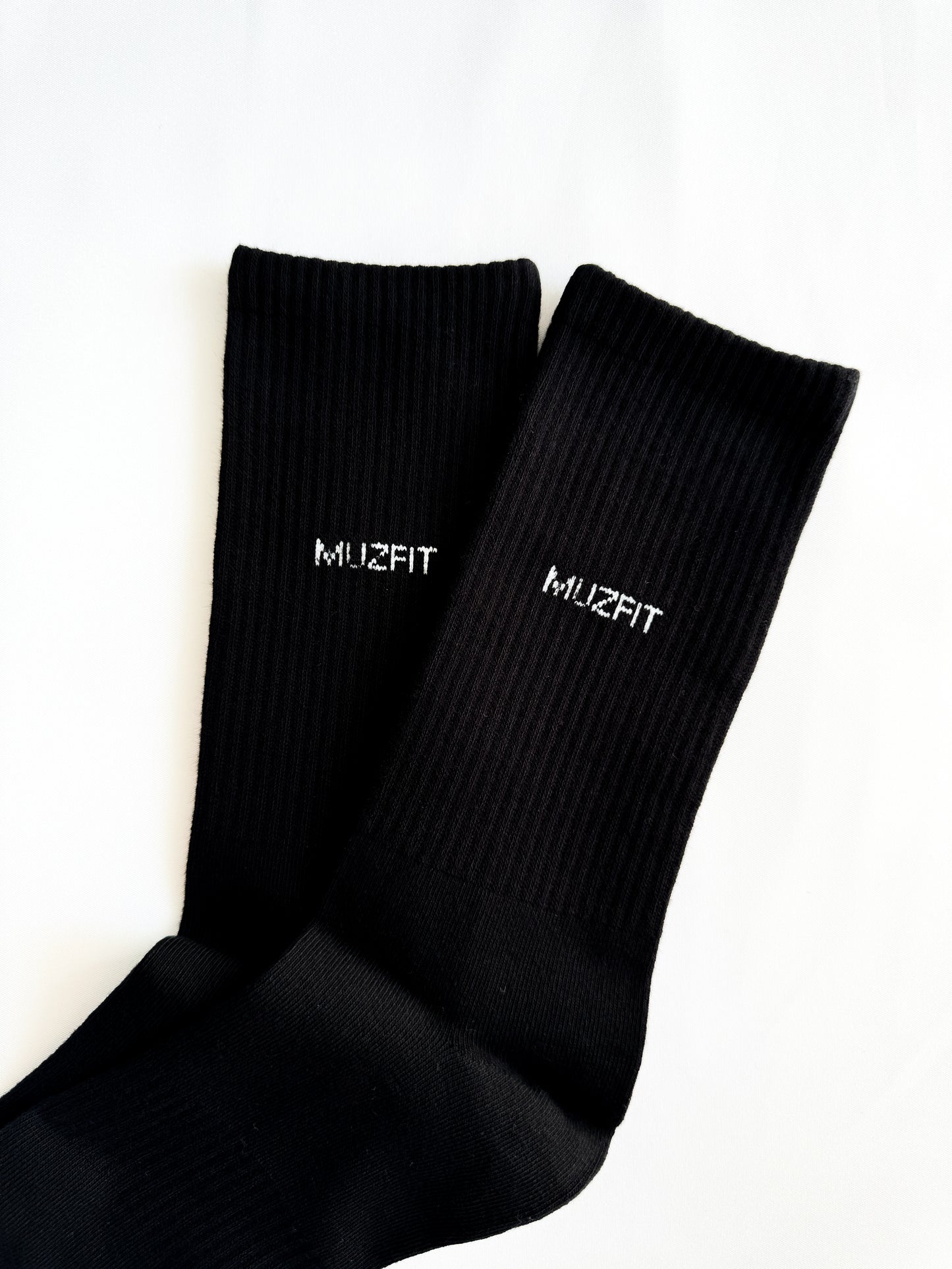 2-PACK MUZFIT Sportsocks - BLACK