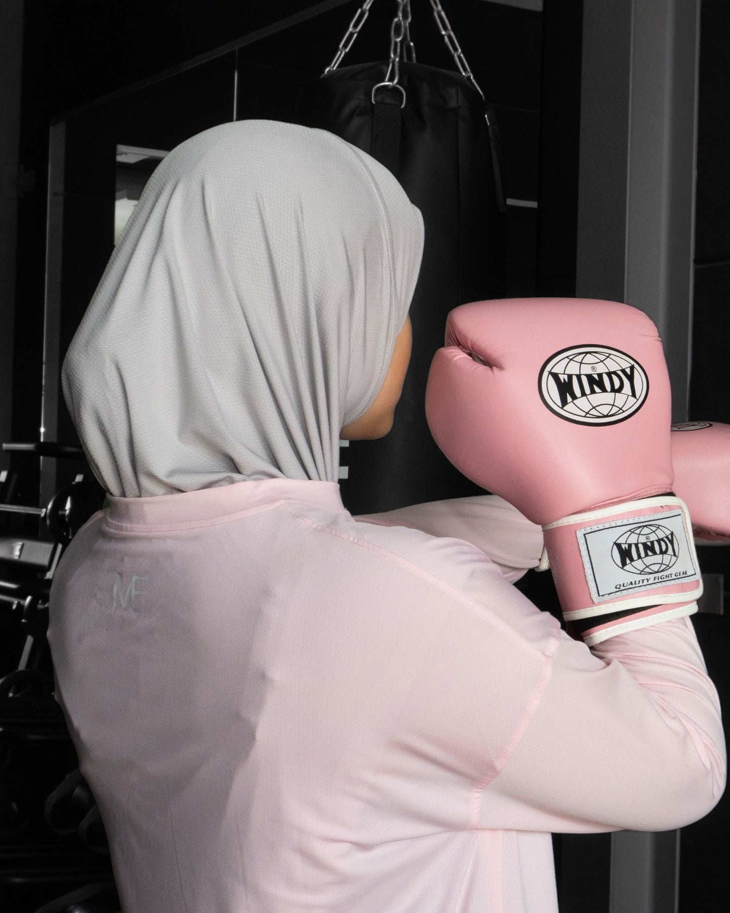 MF Sports Hijab Beige/Grey