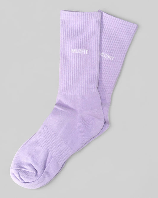2-PAIR Sportsocks - Pastel Purple