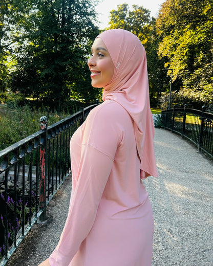 Modest Sports Shirt - Pastel Pink