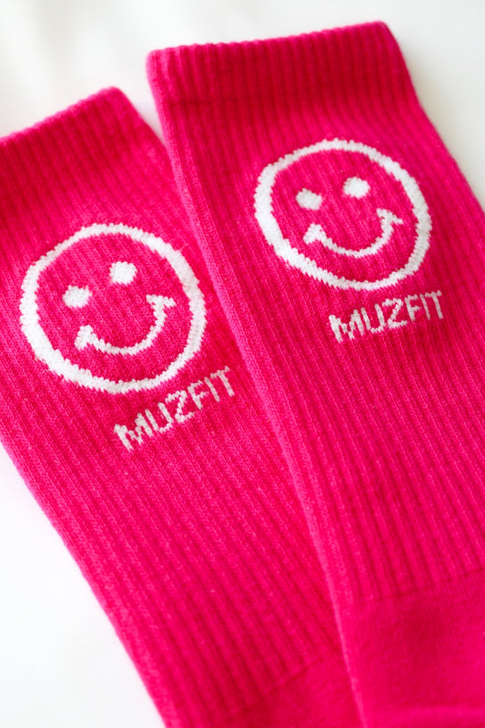 2-PACK Smiley Sportsocks - PINK