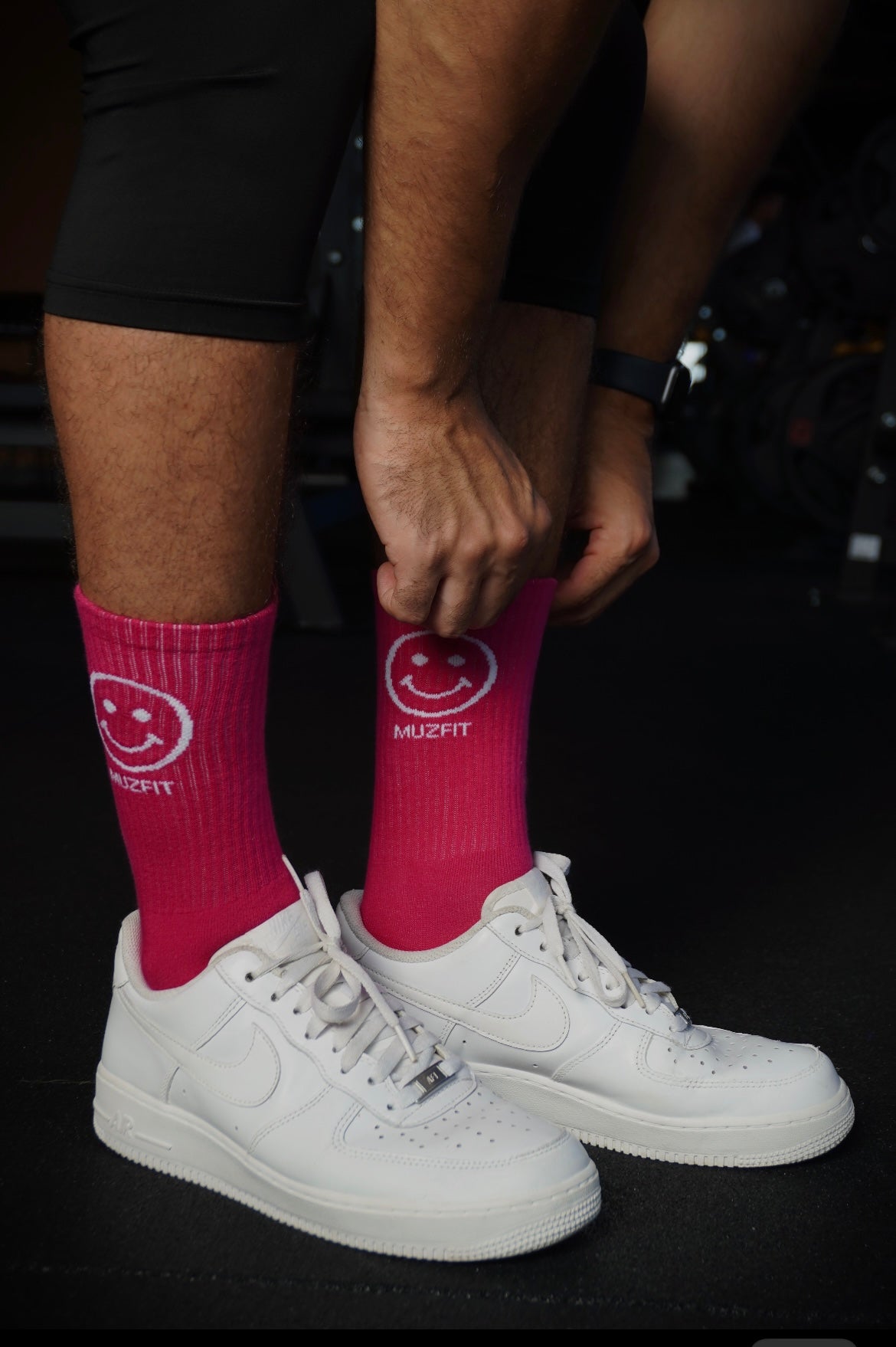 2-PACK Smiley Sportsocks - PINK