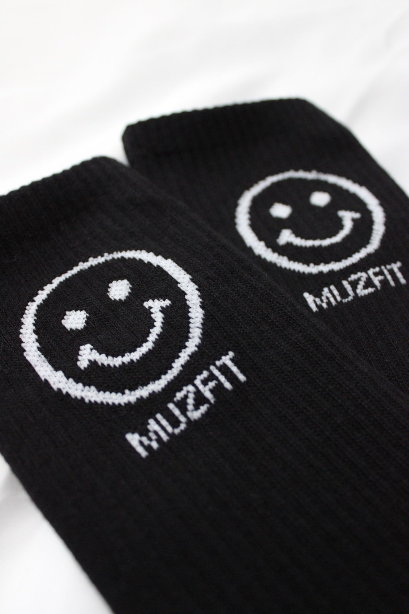 2-PACK Smiley Sportsocks - BLACK