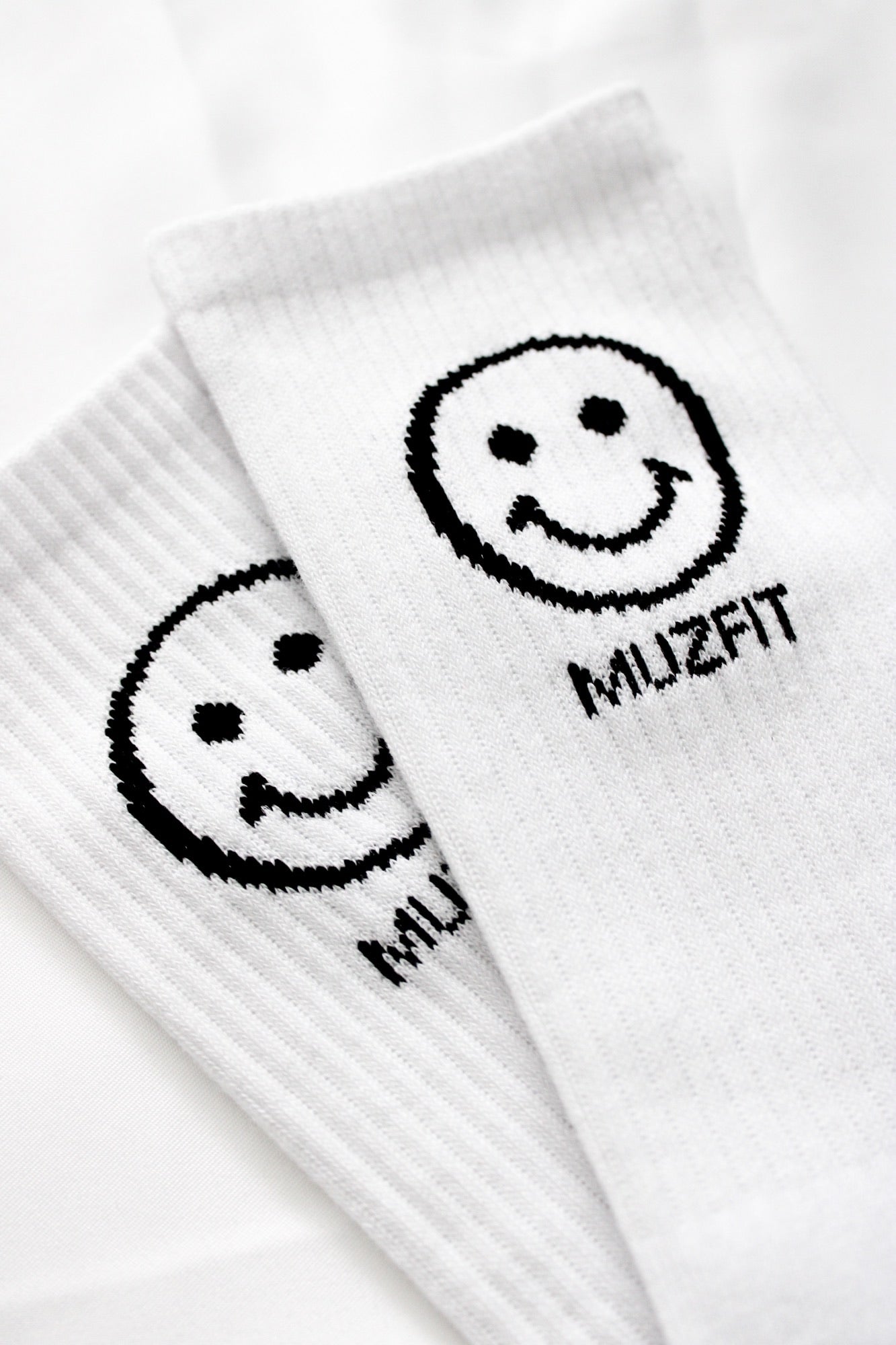 2-PACK Smiley Sportsocks - WHITE